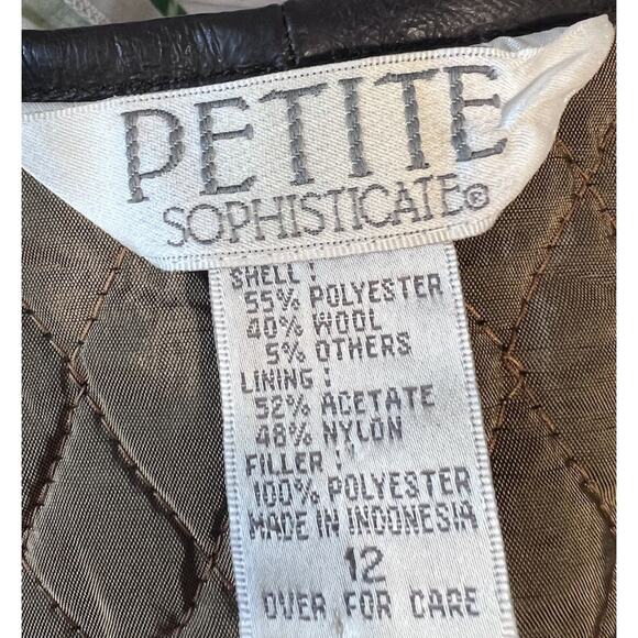 Vintage 90s Petite Sophisticate Mustard Yellow Green Tartan Plaid Wool Vest 12 - Picture 6 of 6